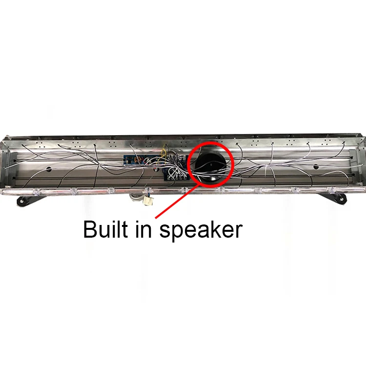 
117CM 88W red blue LED police car rooftop led light bar with 200W siren built in 100W loudspeaker 