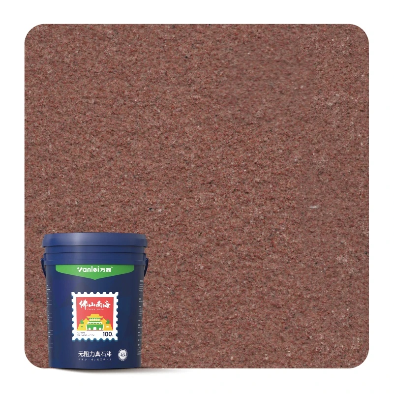 Wanlei Most Popular Coarse Stone Texture Finish Spray Paint Natural Stone Sand Wall Paint