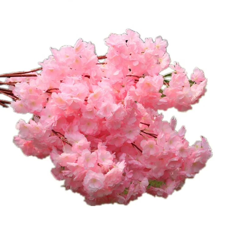 Artificial Cherry Blossom Branches Flowers Stems Silk Tall Arrangements For Home Wedding Decoration