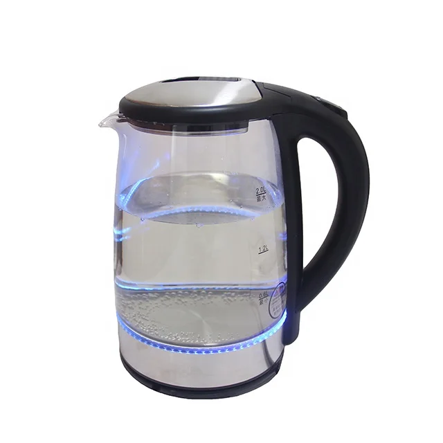 
Home Kitchen Appliance Hot sales 1.7L Temperature changeable Electric Glass Kettle With LED Light 