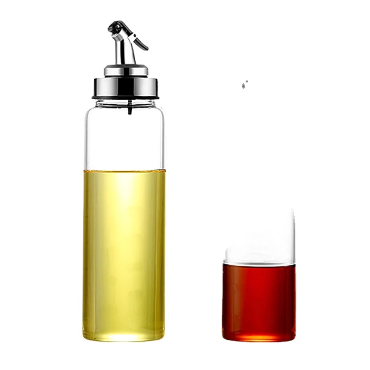 Wholesale Transparent Green Glass Olive Oil Bottles - 300ml & 500ml Empty Kitchen Edible Oil Containers