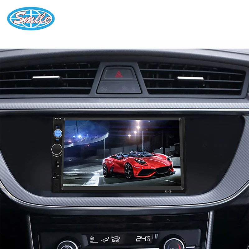 7inch HD Touch Screen Car mp3 mp5 Multimedia BT FM Dvd Video Player Car Stereo Radio Support USB interface TF SD Card