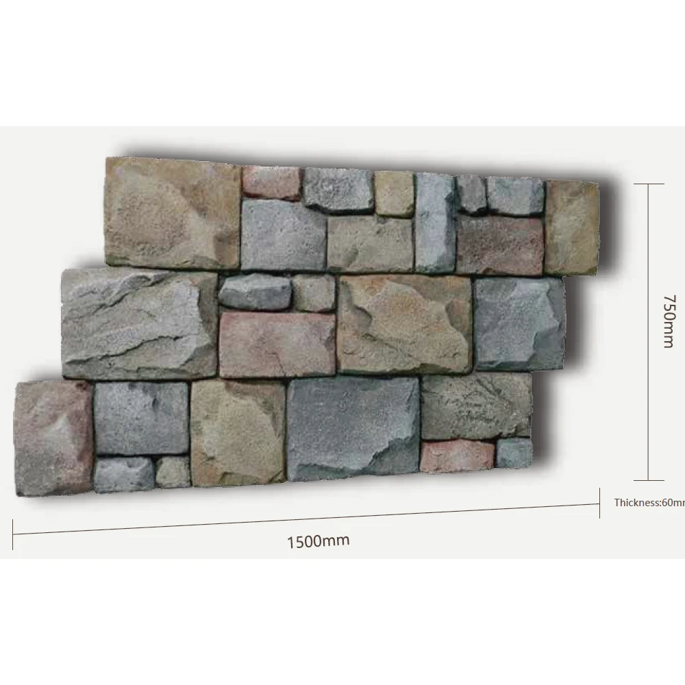 3d outdoor cladding stone pu wall panel lightweight artificial faux stone bathroom wall panel polyurethane pu rock stone
