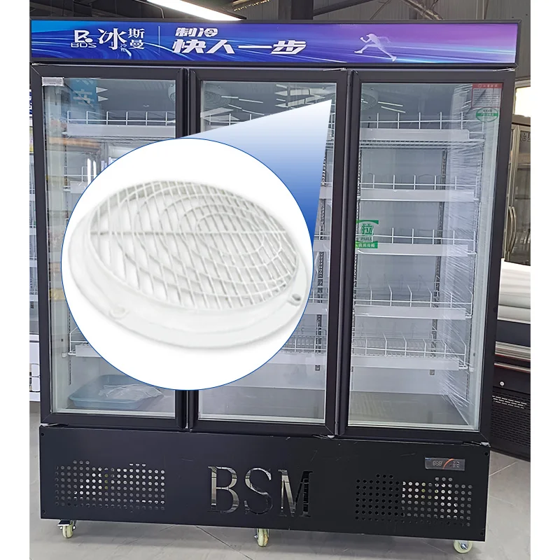 Fan Protection Mesh Cover for Double Doors Cold Showcase Display Cooler Internal Plastic Mesh Grills Cooler Part
