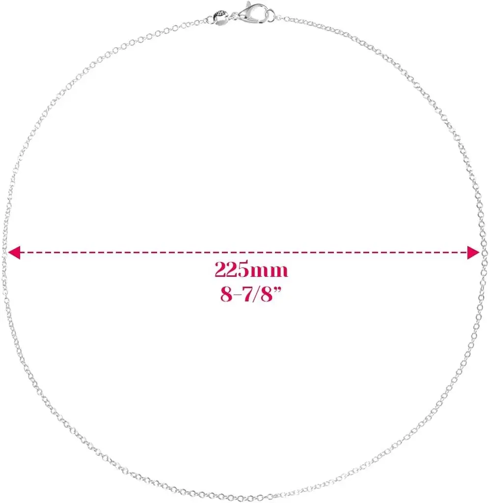 30 Pack Necklace Chains Bulk for Jewelry Making, Selizo Bulk Necklace Chains Silver Plated Cable Chains for Jewelry Making,