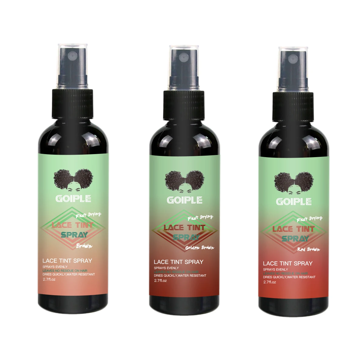 Private Label Dye Natural Wig Dyeing Spray For Lace Wigs Closure Front Hair Color Scalp Hide Wig Knots Concealer Lace Tint Spray