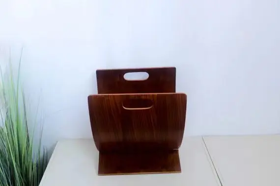 Pintangor teak plywood Wood Storage wooden magazine rack