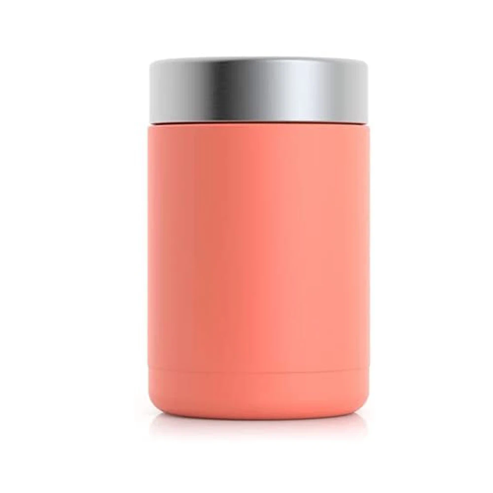 Reusable Insulated Double Wall Shaped Beer Can Cooler Steel Stainless Steel Koozie Can Cooler