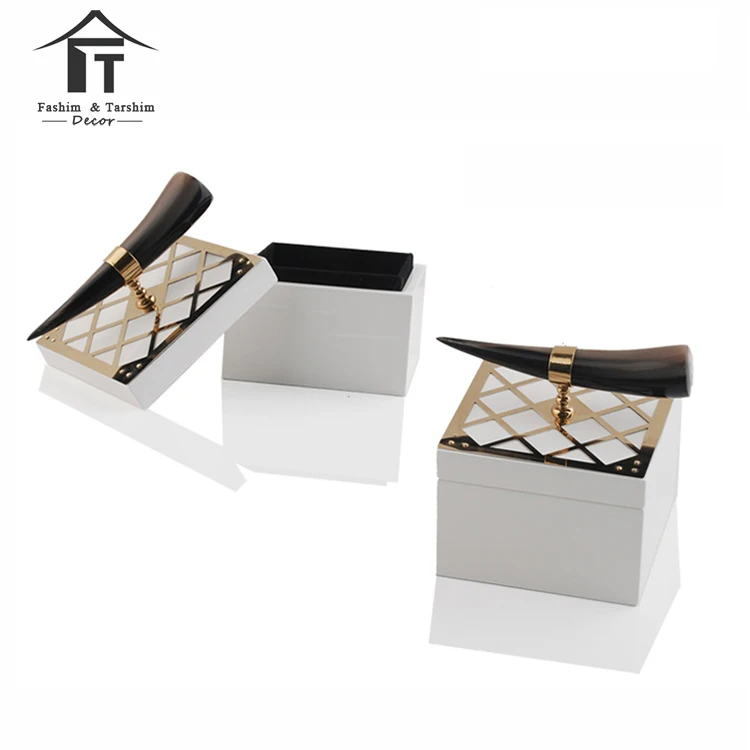 Gold jewelry box vintage small necklace earring jewelry box