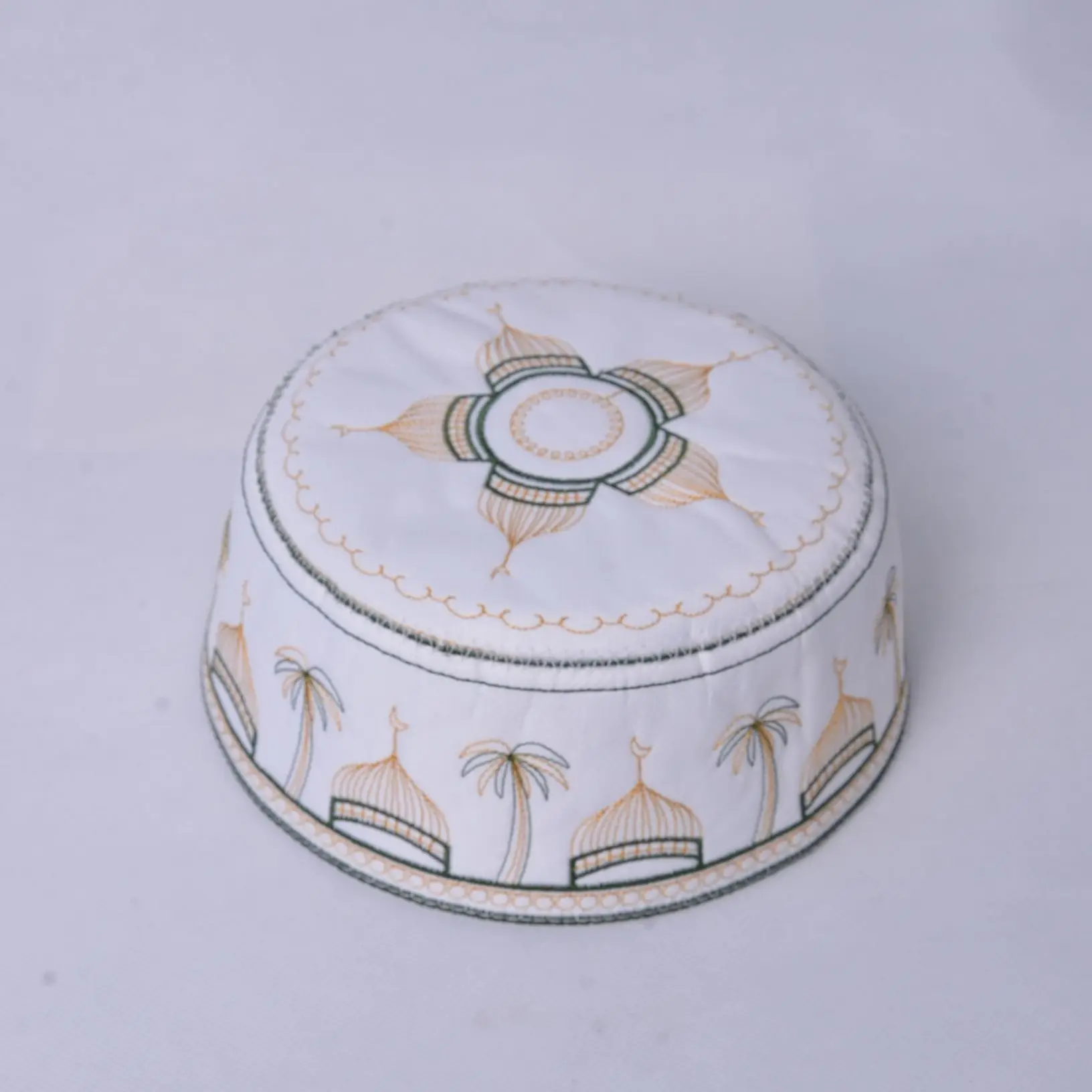 2022 new design polyester head prayer muslim hat men man hats songkok caps kufi islamic islam