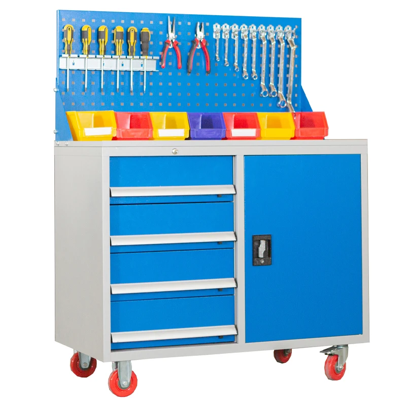 High quality durable steel repair tool cabinet Multi-function toolbox trolley with drawer