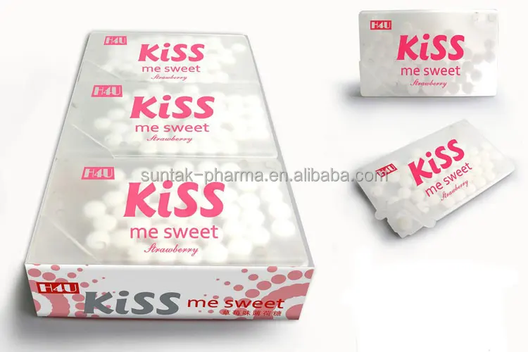 Customized Mentol Tablet Peppermint Sugar Free Breath Fresh Xylitol Paper Mint Candy