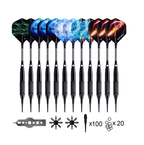Win.Max 12 pieces per pack 16g Soft tip Darts set for Electronic Dart Board