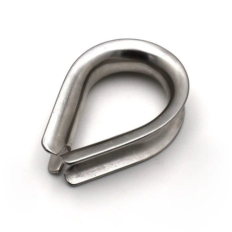 Factory outlet stainless steel 316 rope thimble wire rope thimble marine parts with best price