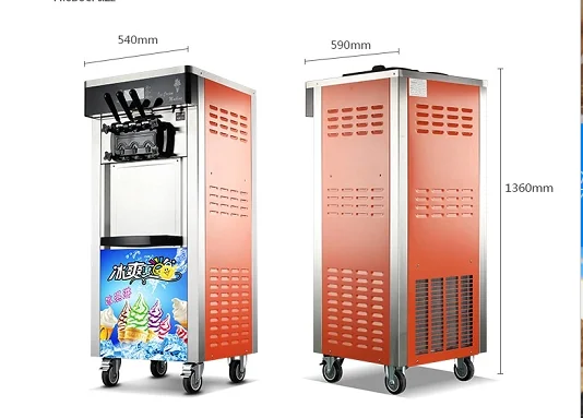 Hot sales cheap commercial 3 flavor soft serve  maker  ice cream making machine  ice-cream machine
