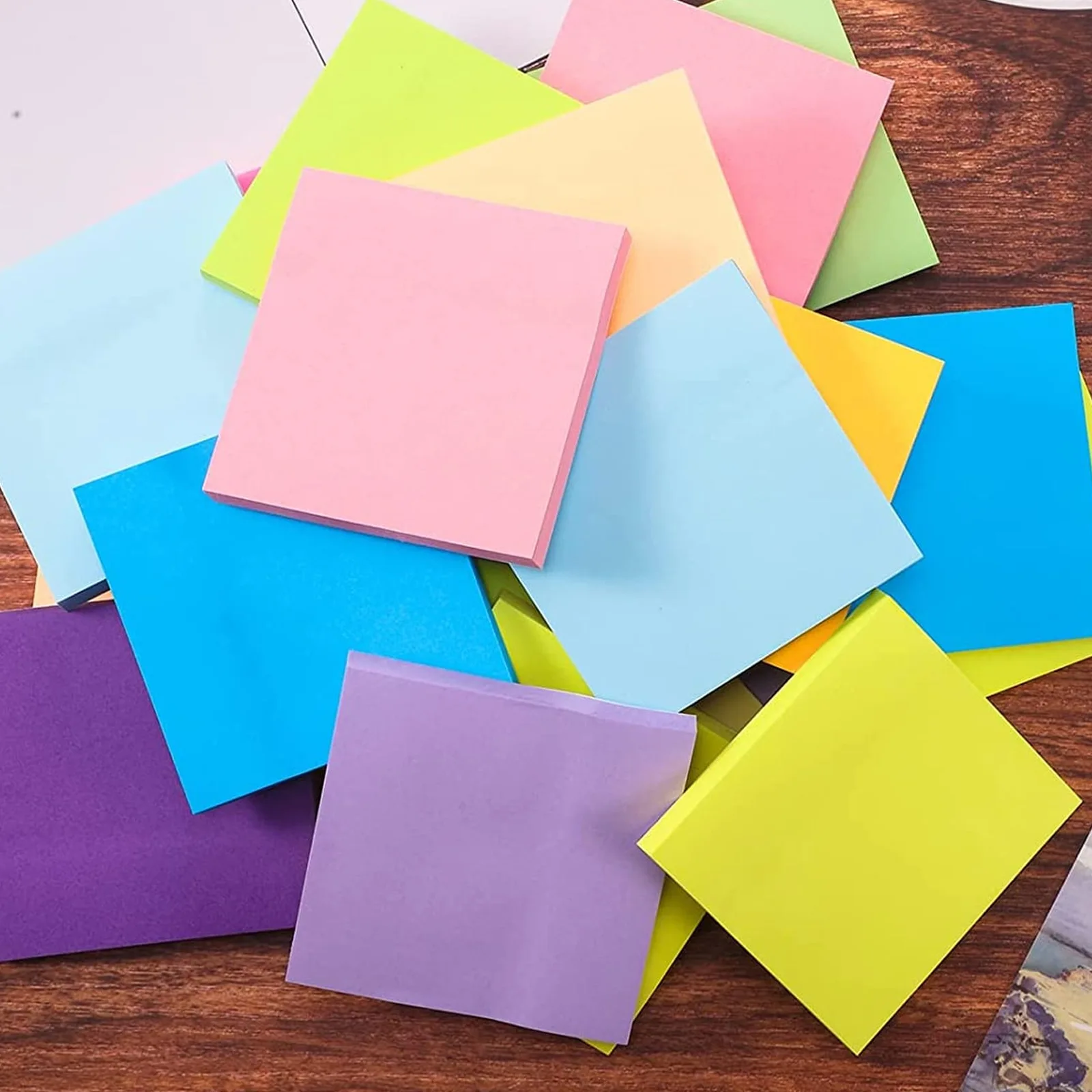 Custom 3x3' Paper Sticky Notes Memo Pad Colorful Notepad Stationery Set School Supply