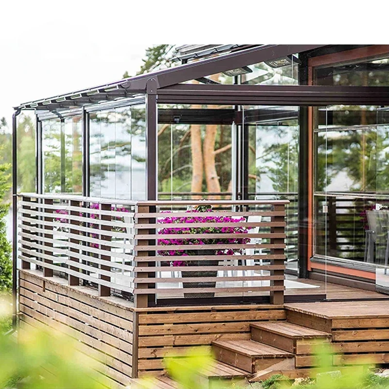 D-TOP glass wool house insulation electric sun room spherical sunroom For Swimming Pool Sun sunroom glass hous Of House