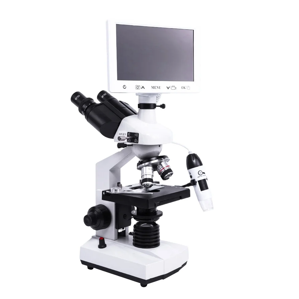 Цифровой Биологический микроскоп KD1003 с дисплеем цена для ветеринарии
