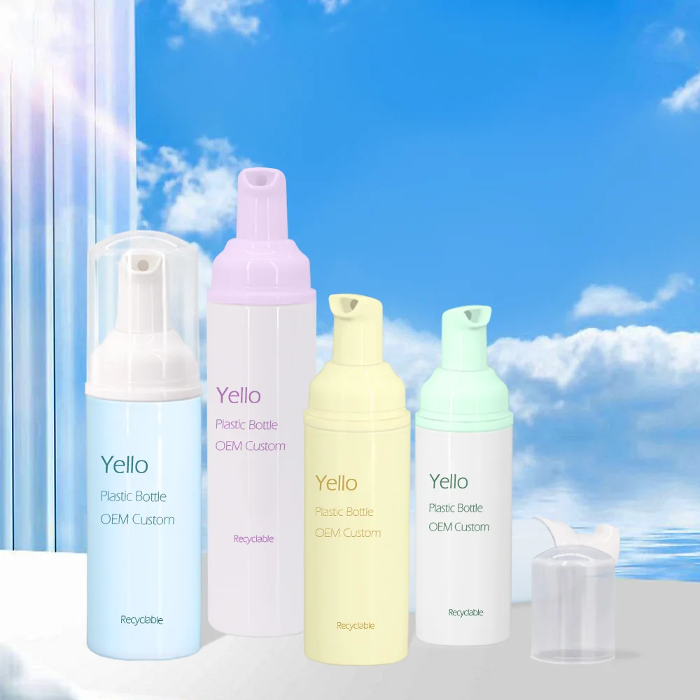 Custom Lash Empty White Gold Frosted Foam Cleansing Pump Bottles 50Ml & 100Ml 60 Ml Blue 60Ml Black Foam Bottle