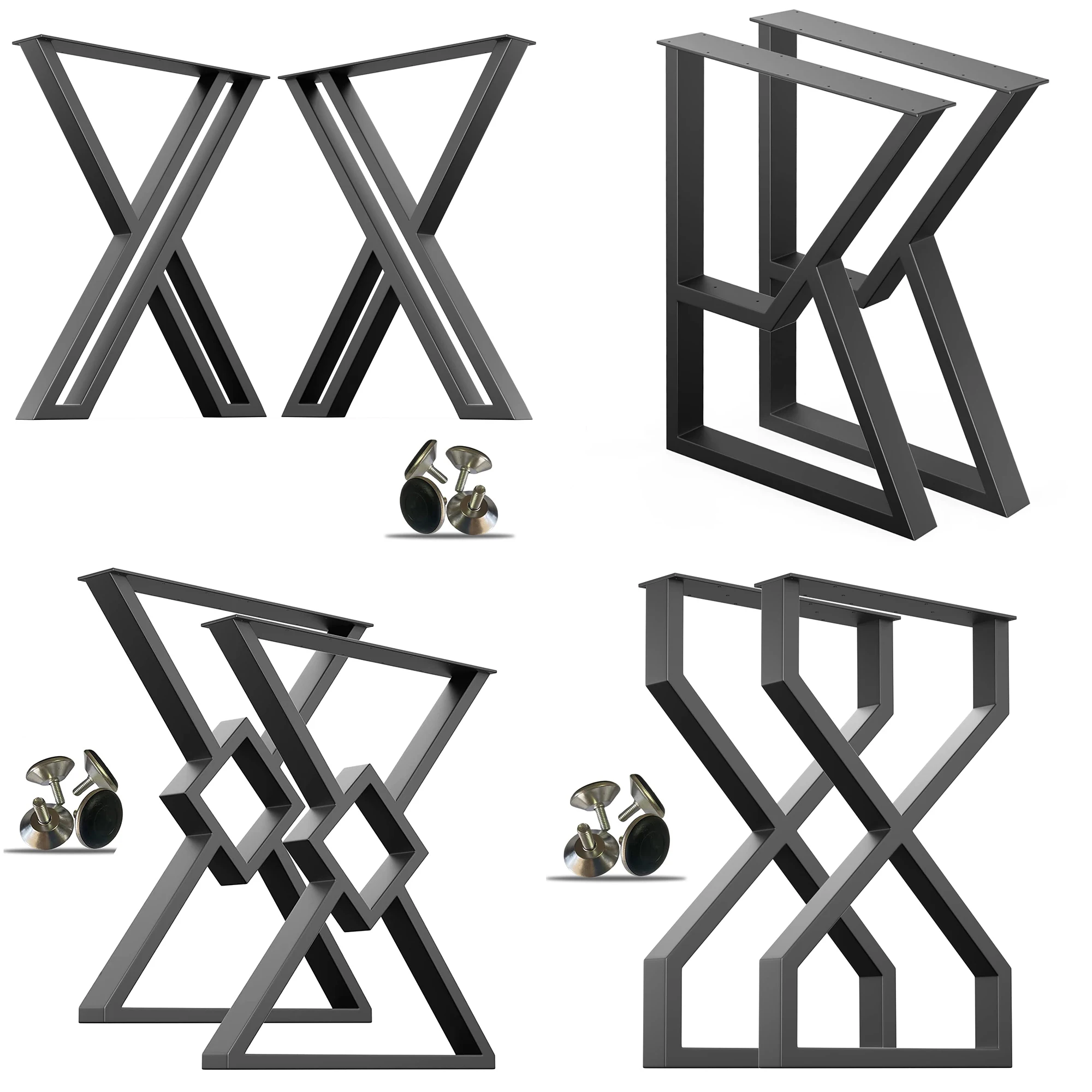 Table Frames Industrial Restaurant Desk Office Cast Iron Steel Bench Dinning Coffee Dining Furniture Metal Table Legs for Table