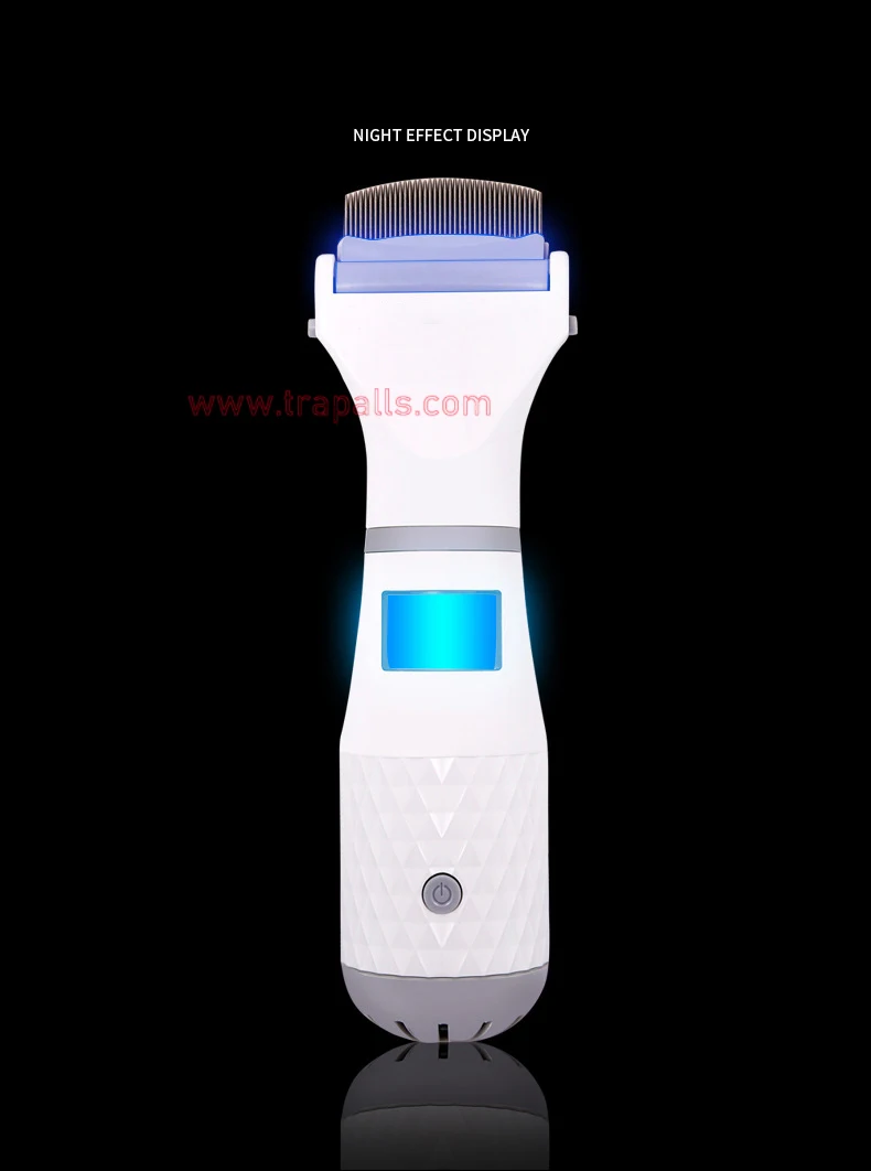 Electronic Dog Cat Hair Cleaner Brush Lice Remover Pet Flea Comb