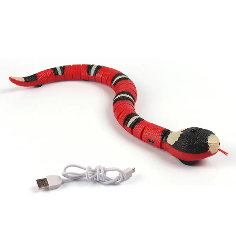 Interactive Sensing Snake Tease Cats Funny Rechargeable Accessories Pet Dogs Play Automatic Cat Toys