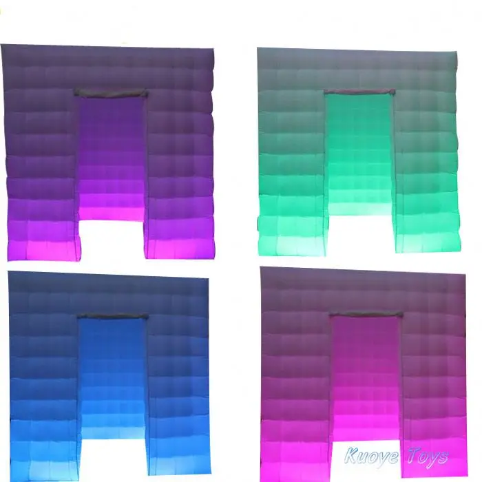 Светодиодное освещение мобильная палатка для ночного клуба надувная кубическая праздничная