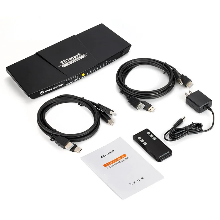 4 Port kvm switch hdmi 4 in 1 out Switch Support 4k