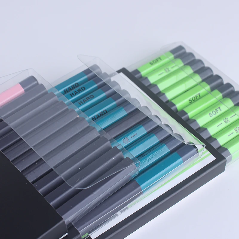 Hot selling professional hexagon charcoal pencil cedar wood lapiz sketch standard