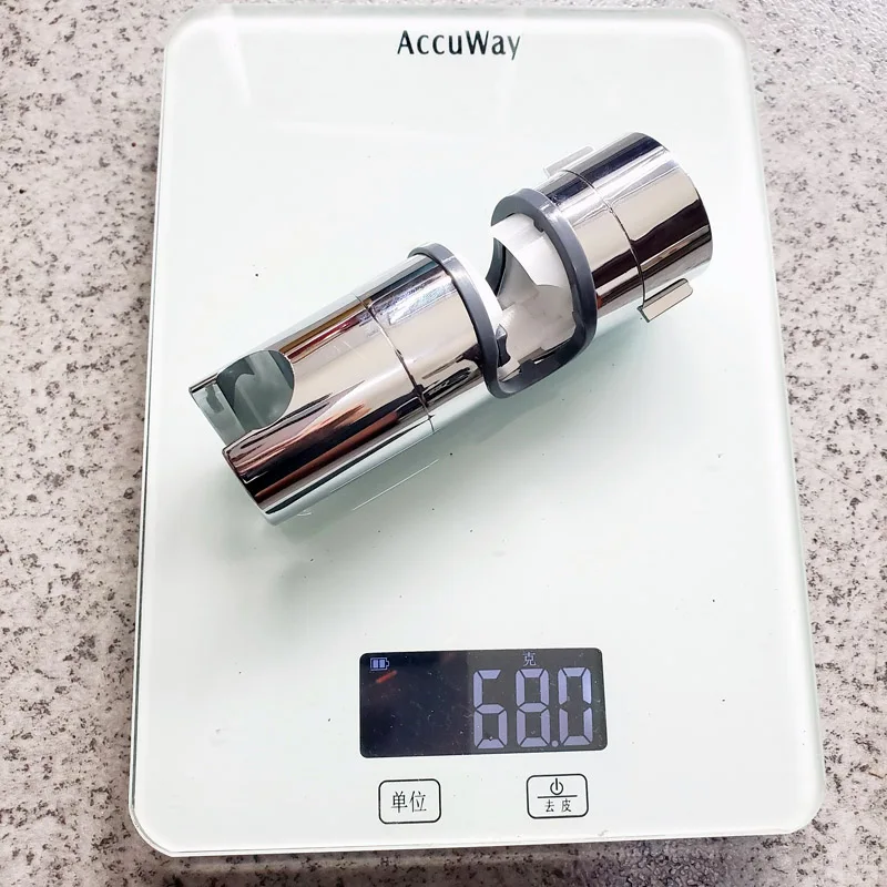 Universal 18-25MM Adjustable Slide Bar Slider Clamp Bathroom ABS Holder Hand Shower Rail Head Bracket