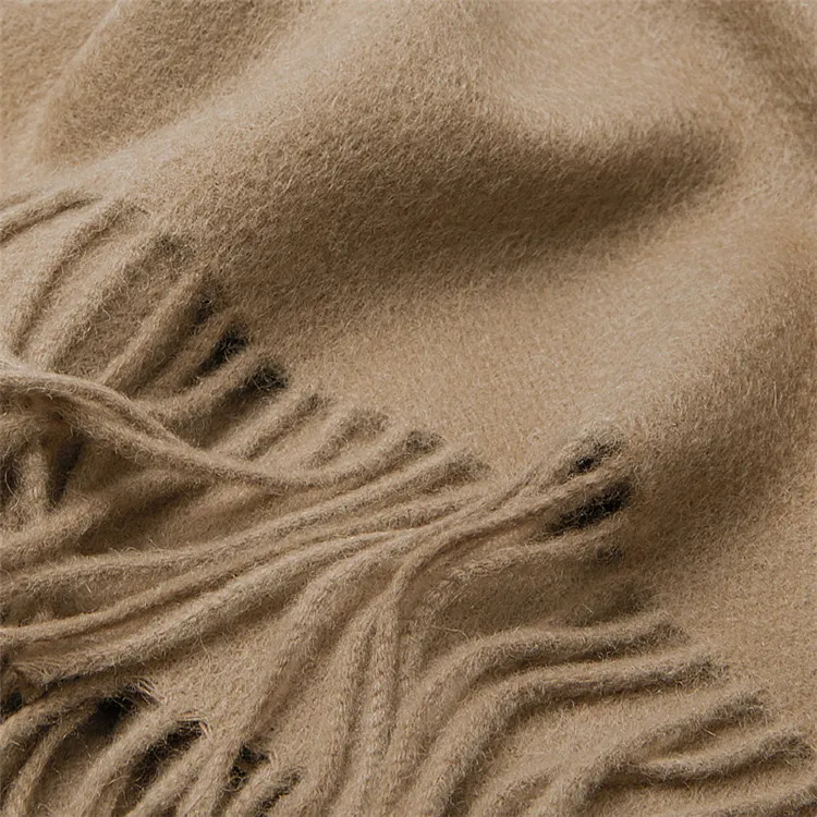 HEFT BOOOGE Wholesale Warm Winter Tassels Design Plain 100% Wool Poncho