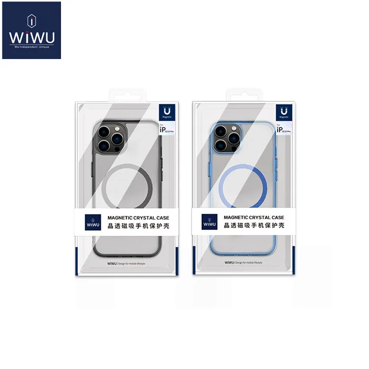 Прозрачный защитный чехол WIWU Magsafe из ТПУ для iPhone 13 14 Pro Max Магнитный беспроводной