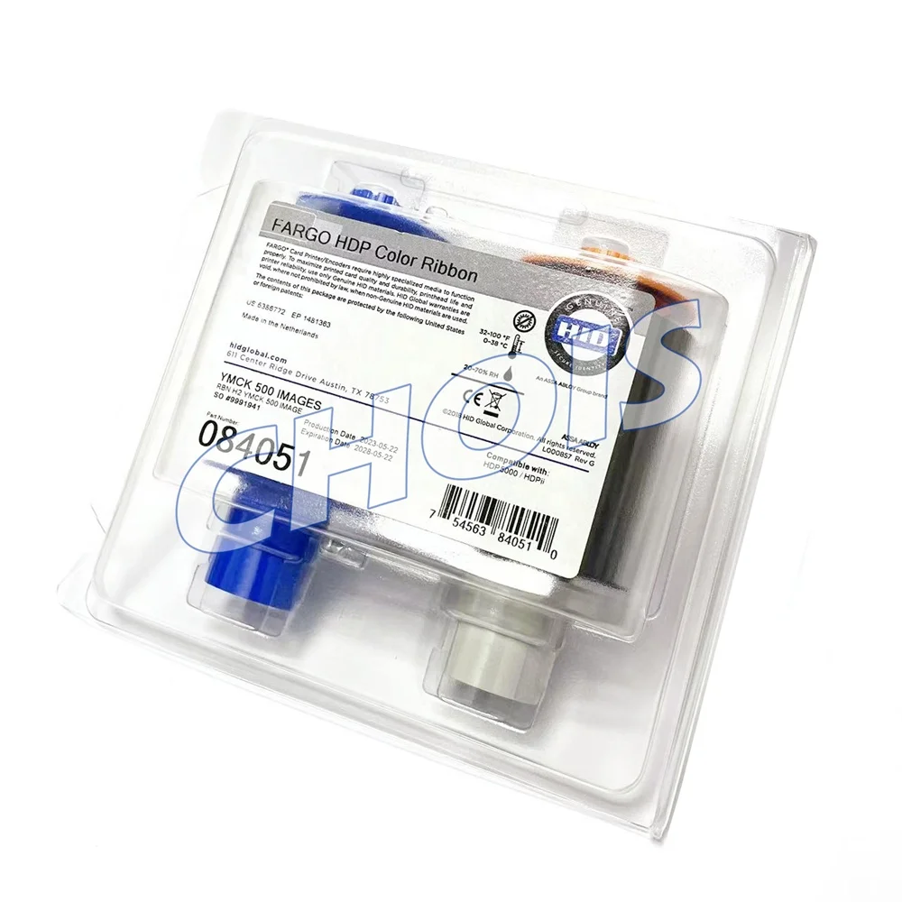 Original HID For Fargo HDP5000 Card Printer Ribbon 84051 Color Ribbon