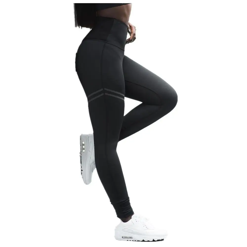 Top Supplier Striped Women Tights Fitness Apparel Color Patchwork Yoga Pants Leggings