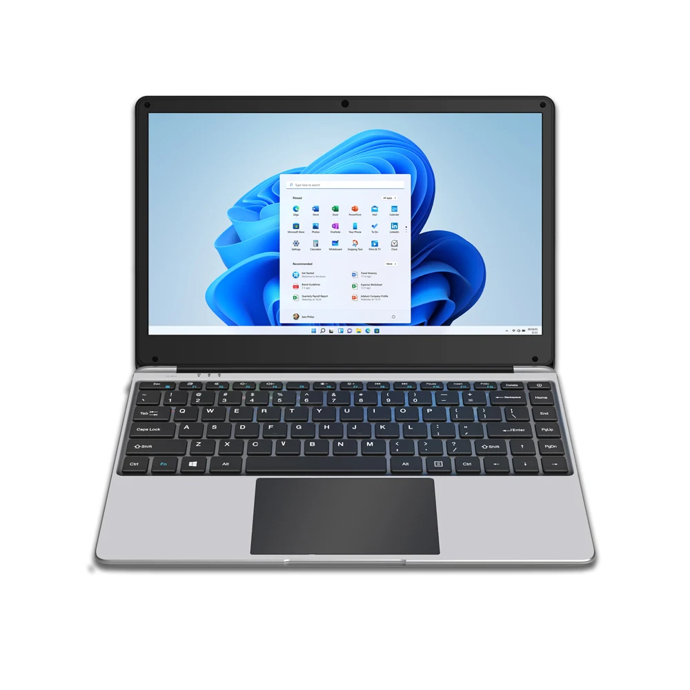 Четырехъядерный процессор Intel Celeron 14,1 дюймов N4020 1920X1080 FHD 4 + 64 Гб 7,4 V 5000 мА/ч, пластиковый корпус windows 11 записная книжка для деловых людей