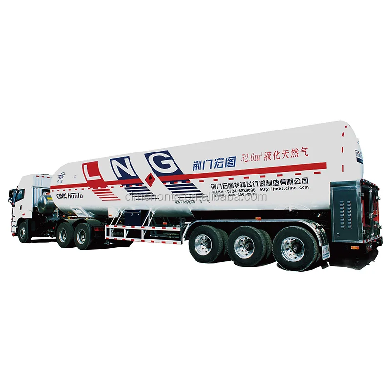 Customized Low Temperature Cryogenic Liquid LNG CO2 Semi Trailer Truck for Sale