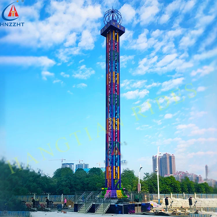 Amusement Ride Factory Thrill Rides 26m/36m Drop Tower Ride Amusement Free Fall  Drop Tower for sale