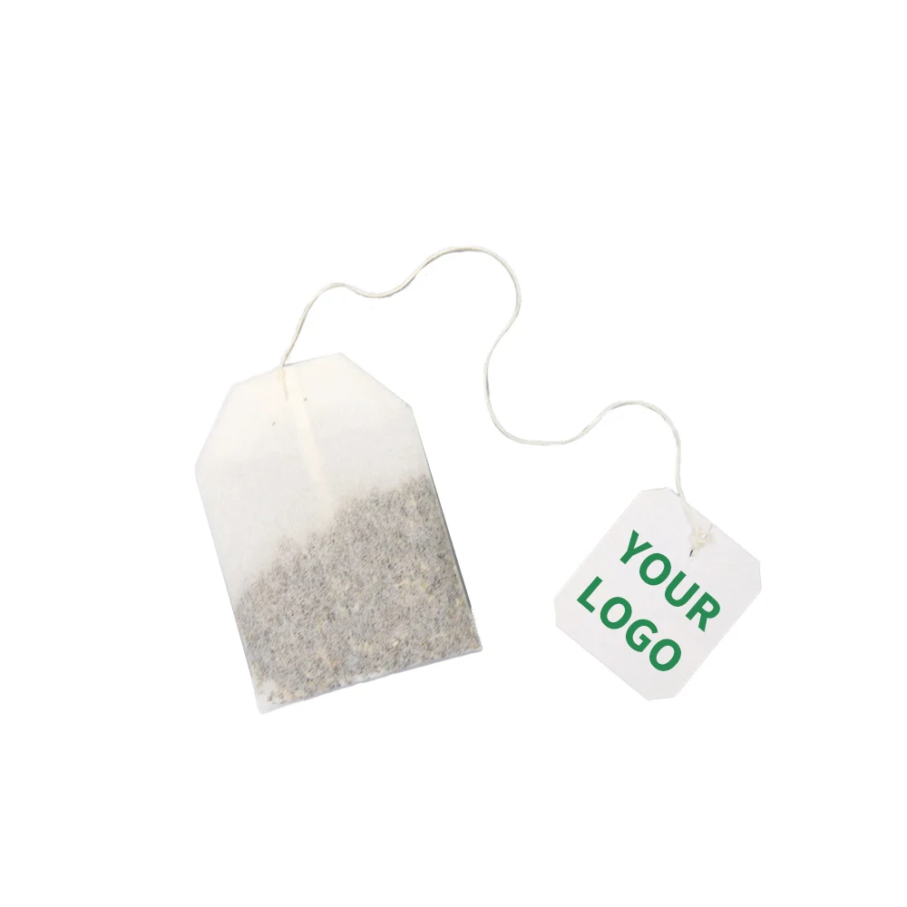 Customizable outer packaging of herbal tea with label paper tea bag