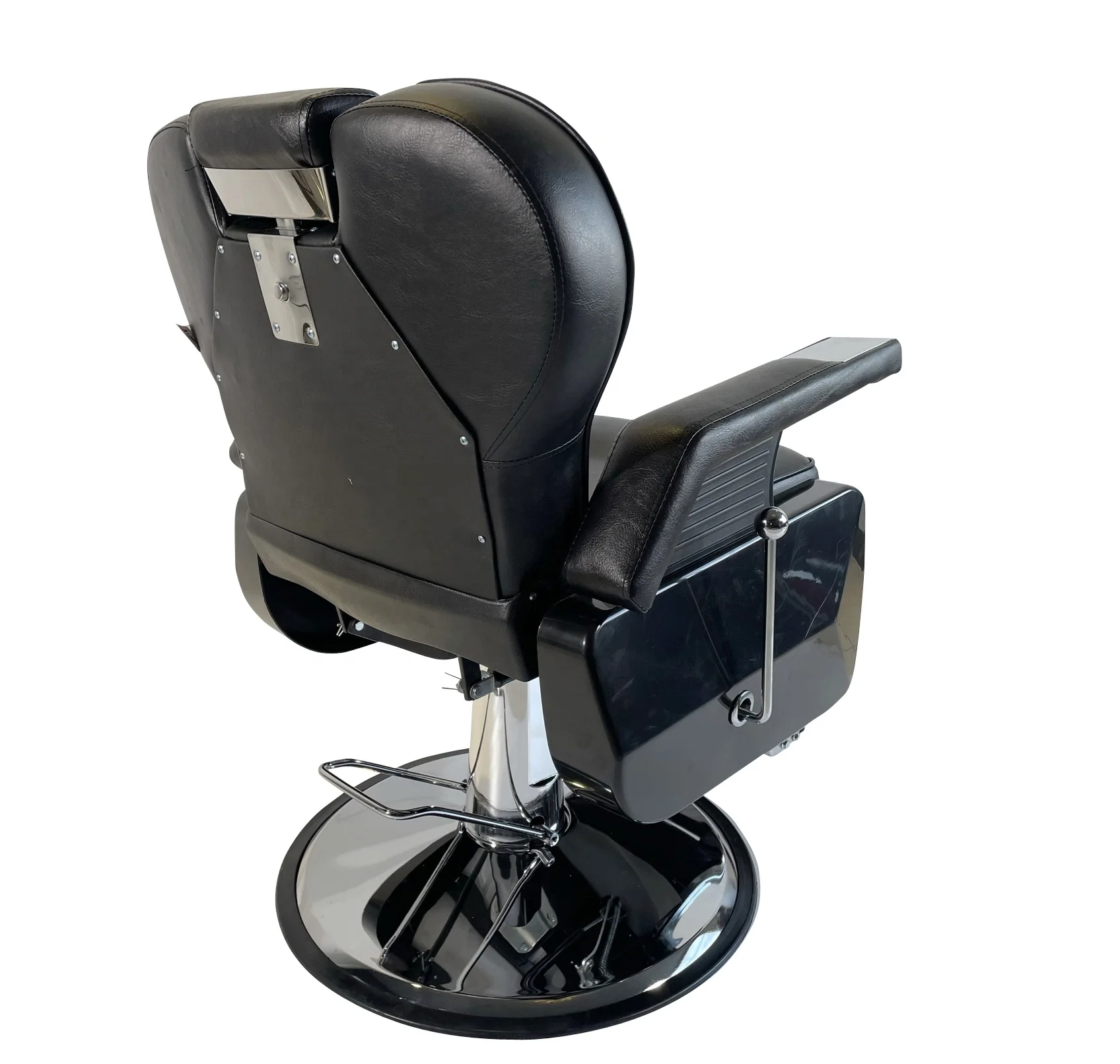 wholesale barber chairs red and black heavy duty cheap Hydraulic reclining barber chair supplier in alibaba