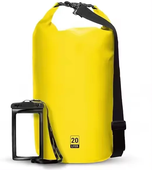 Recycled Floating Waterproof Polyester Dry Bag Portable Camouflage Lightweight Collapsible PVC Dry Duffle Bag