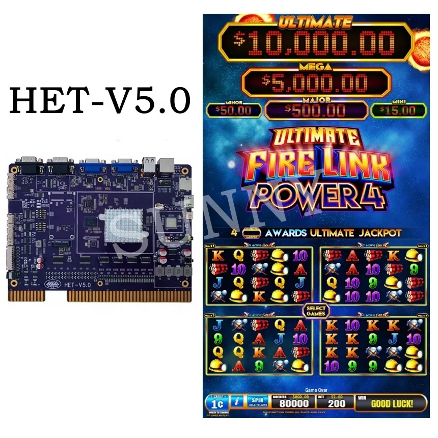 Firelink Power4 HET slot game board/Power4 Fire link Firelink slot games for slot machines/Fire link Power 4 slot machine