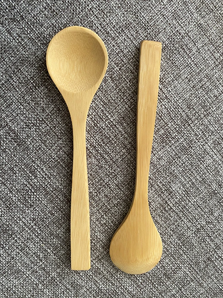 Hot Selling Solid Eco Friendly Material Ramen Bamboo Soup Spoon Mini Wooden Spoon