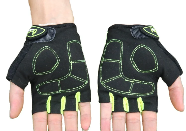 Hot sale Breathable Nylon  Half Finger custom logo Racing Bike Bicycle Gloves