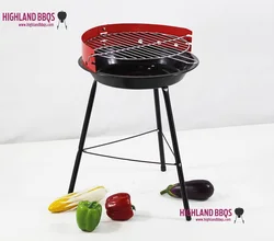 14 inch simple round BBQ Grill outdoor camping portable grill table top charcoal grill