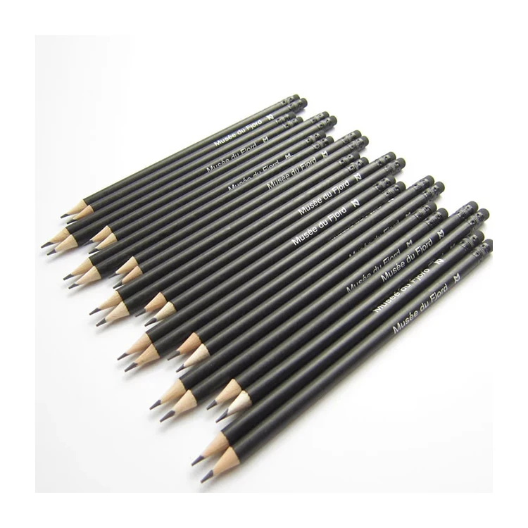
2020 wholesale Office&school pencil use and black lead pencil professional artist sketch drawing natural HB wooden pencil set 