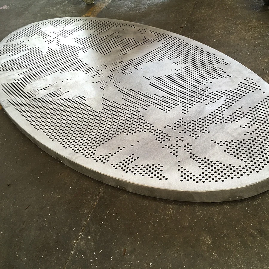 perforated metal sheet for fencing