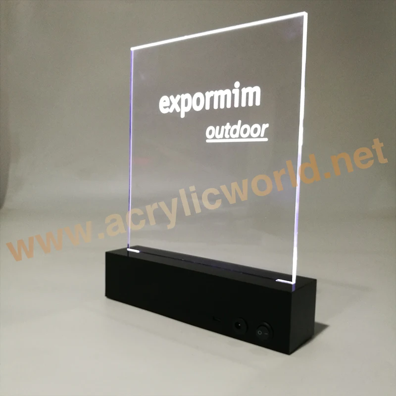 High quality long duration time led signs acrylic base For Factory Hot Sales