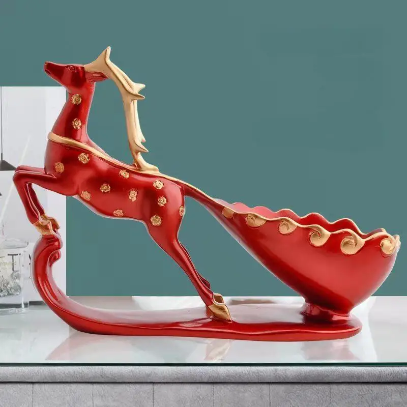 Creative Deer Design Wine Cabinet Home Office Decoration Single Wine Bottle Rack / Holder