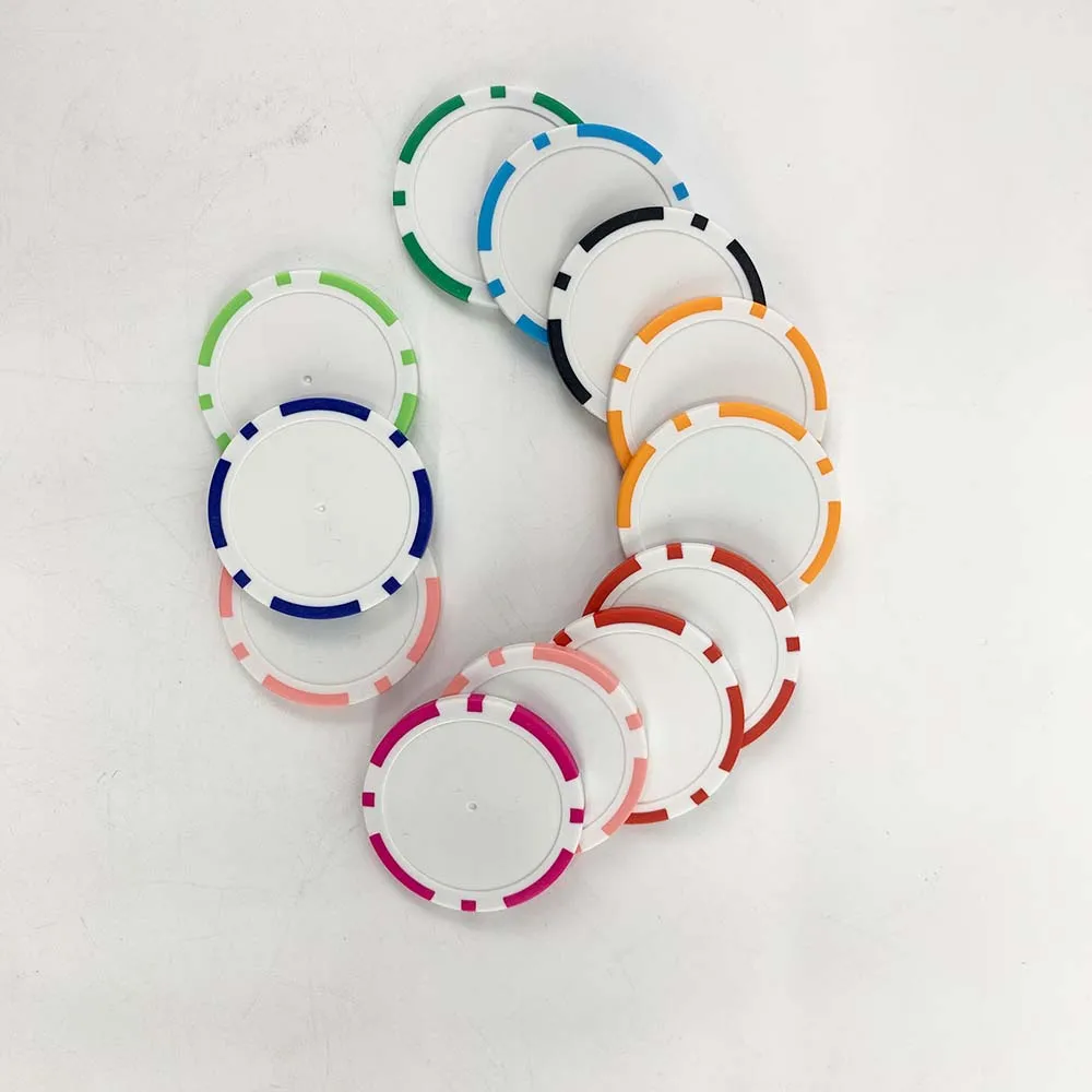 Custom European Poker Chips Cheap Gambling Tokens Casino Abs Clay Golf Ball Marker Poker Chip