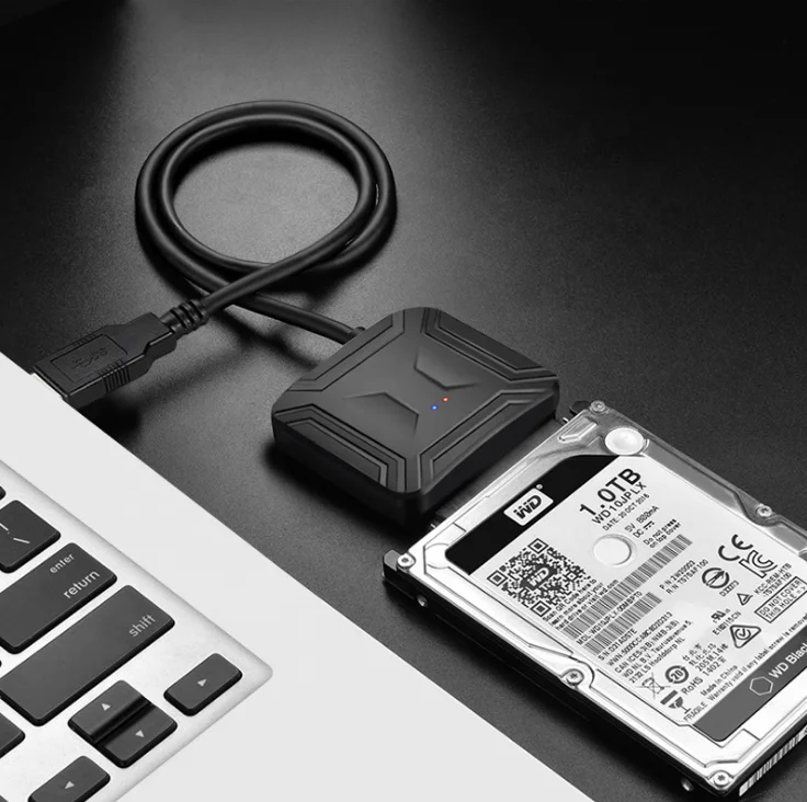 High quality USB 3.0 to SATA Adapter Converter Cable Ports at up to 5Gbps for SATA HDD / SDD BLU-RAY DVD CD-ROM DVD-ROM